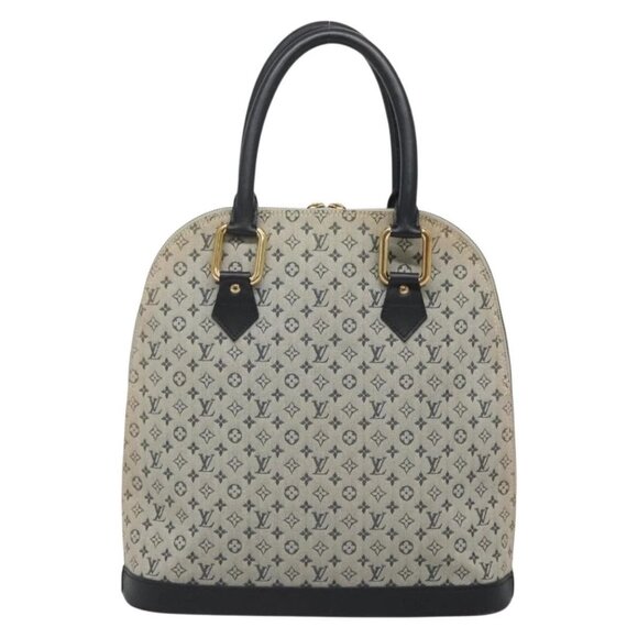 LOUIS VUITTON Monogram Mini Alma Haut Hand Bag Blue M92202 LV Auth 140886 - Picture 3 of 16